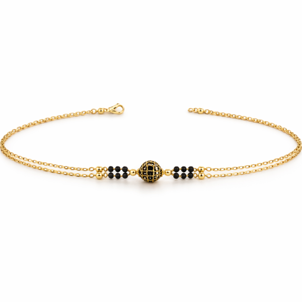 Elegant Black Bead Bracelet for Daily Wear